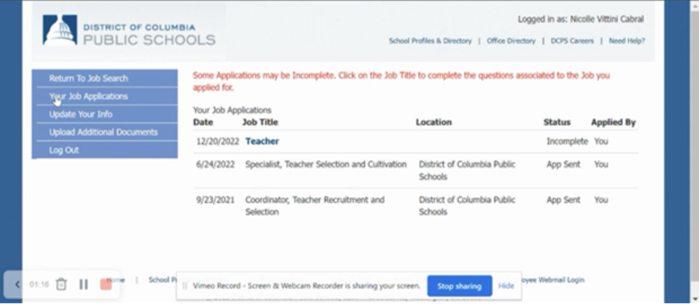 How to Resume Your Incomplete 2023-2024 Teacher Application 